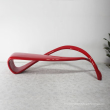 Sillón de espera de fibra de vidrio para muebles de diseño moderno